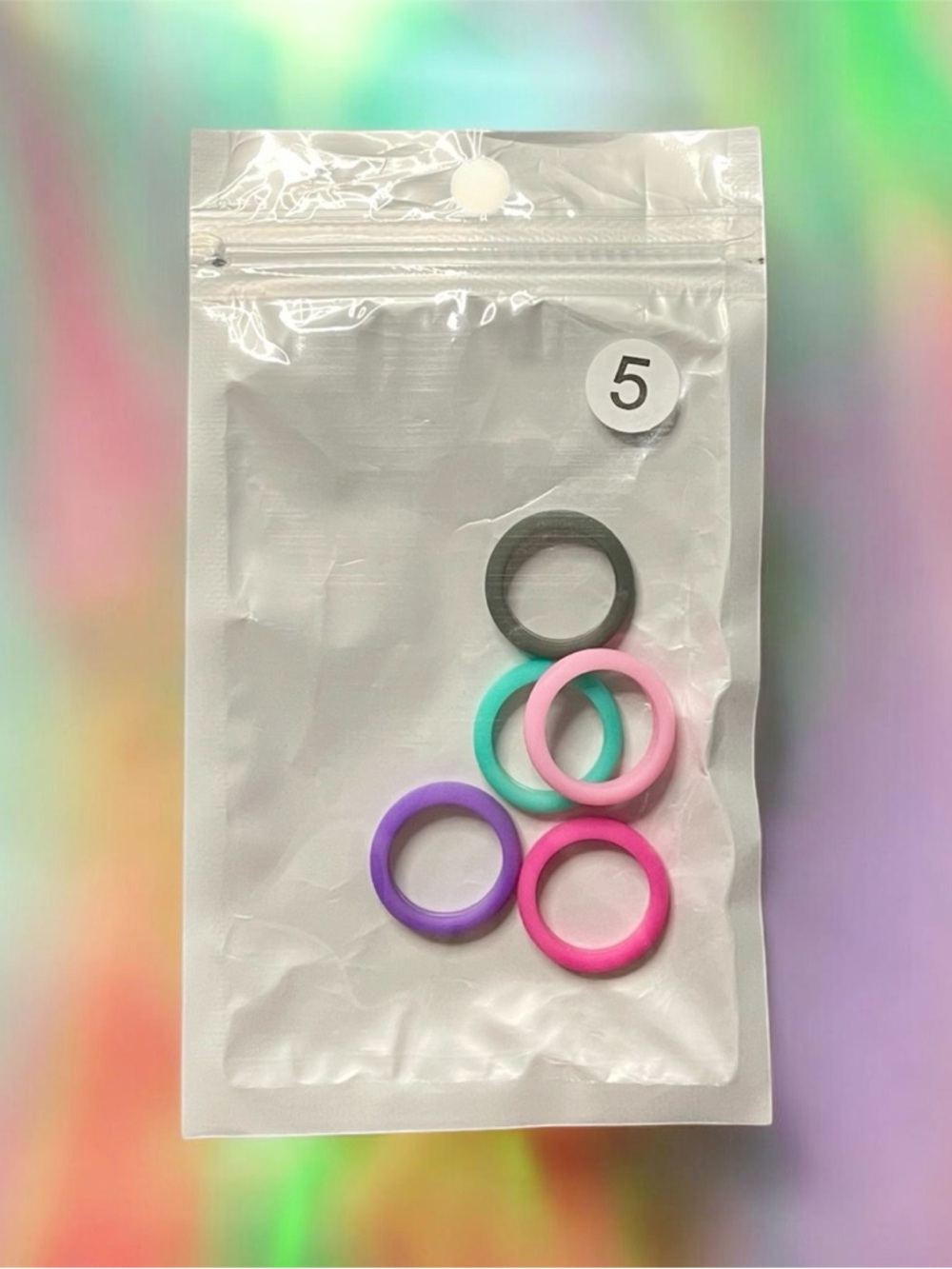 Colorful Silicone Ring Set